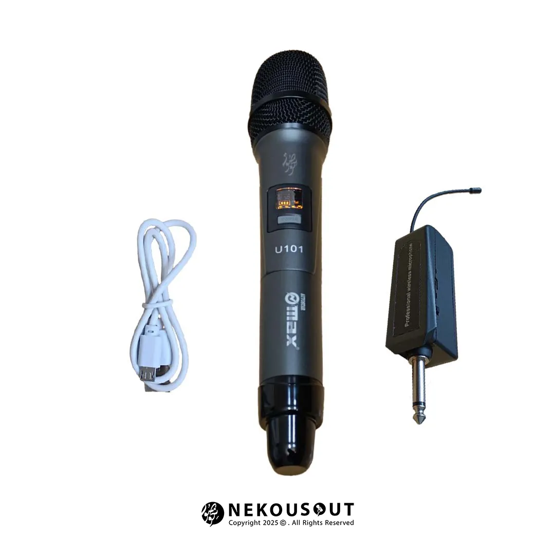 میکروفون داینامیک بیسیم Max U101 با برد ۵۰ متر