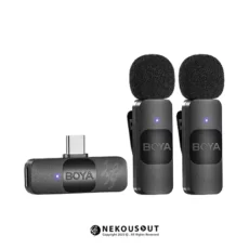 Boya-BY-V20-microphone-and-receiver