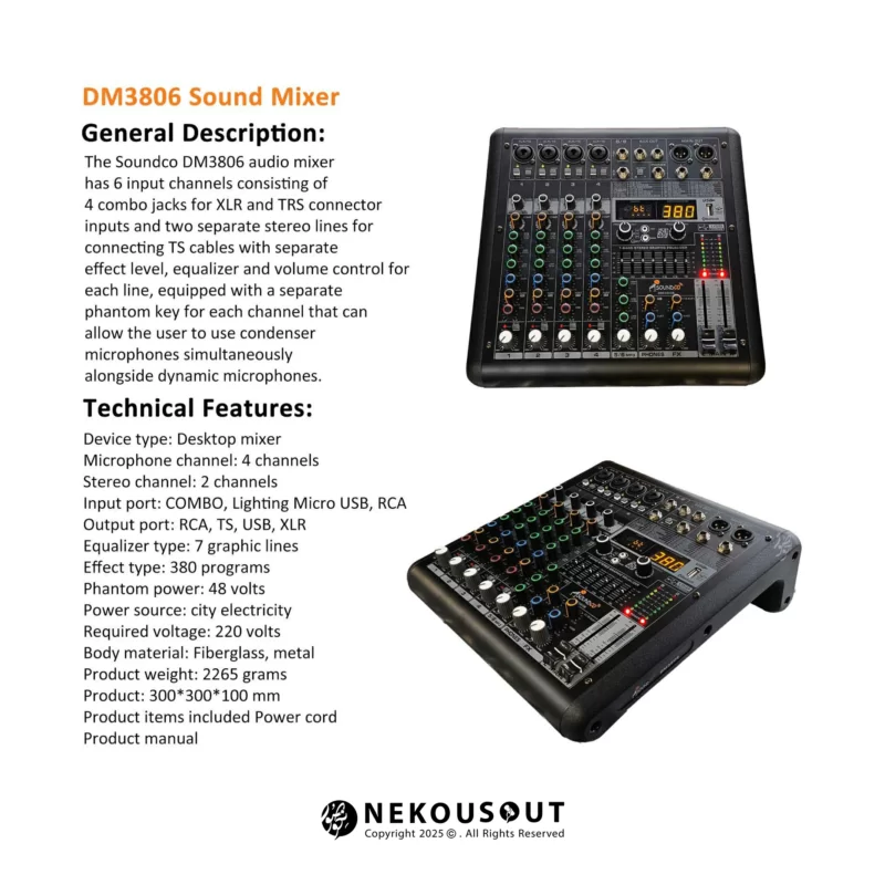 soundco-dm3806-detail