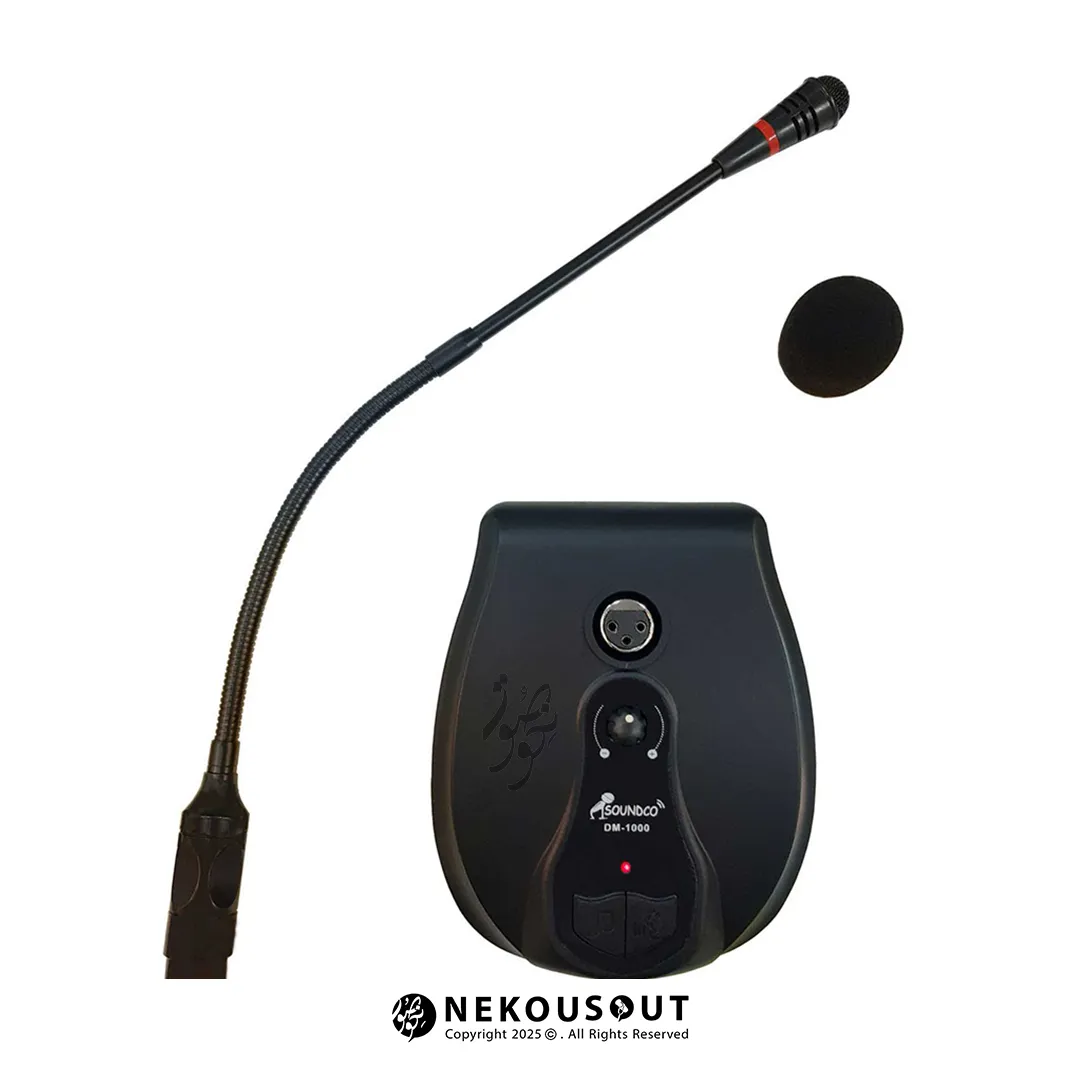 کنترل پنل و درگاههای اتصال میکروفون Soundco DM-1000