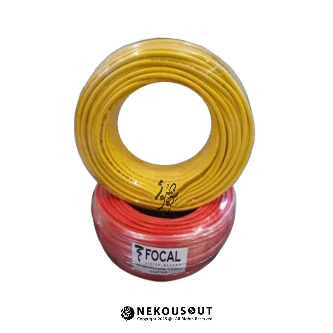 کلاف کابل سیگنال FOCAL دو رشته‌ای با روکش شفاف TR