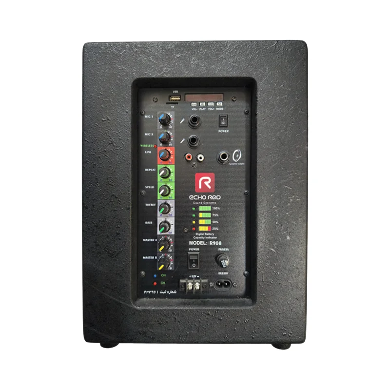اکو پرتابل اکو رعد Echo Rad 908 + میکروفون بیسیم 3 اکو پرتابل اکو رعد Echo Rad 908 + میکروفون بیسیم