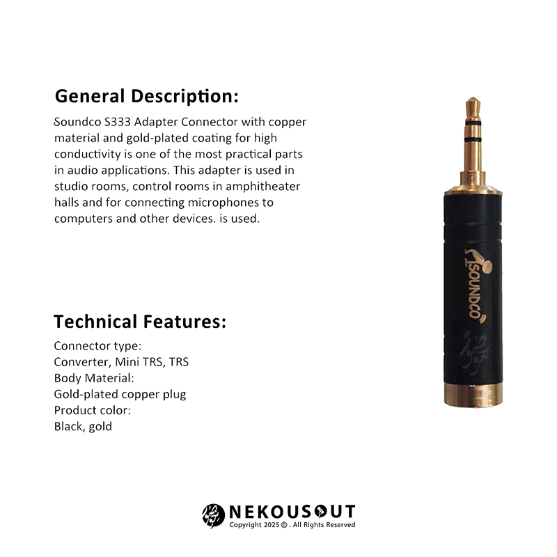 فیش تبدیل بزرگ به کوچک ساندکو Soundco S333