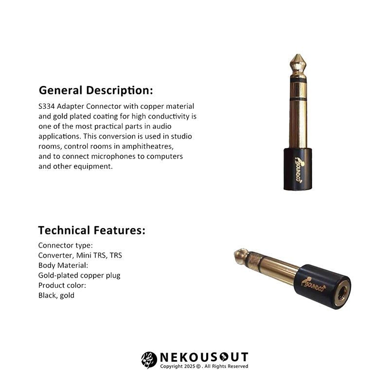 مبدل کوچک به بزرگ TRS ساندکو Soundco S334