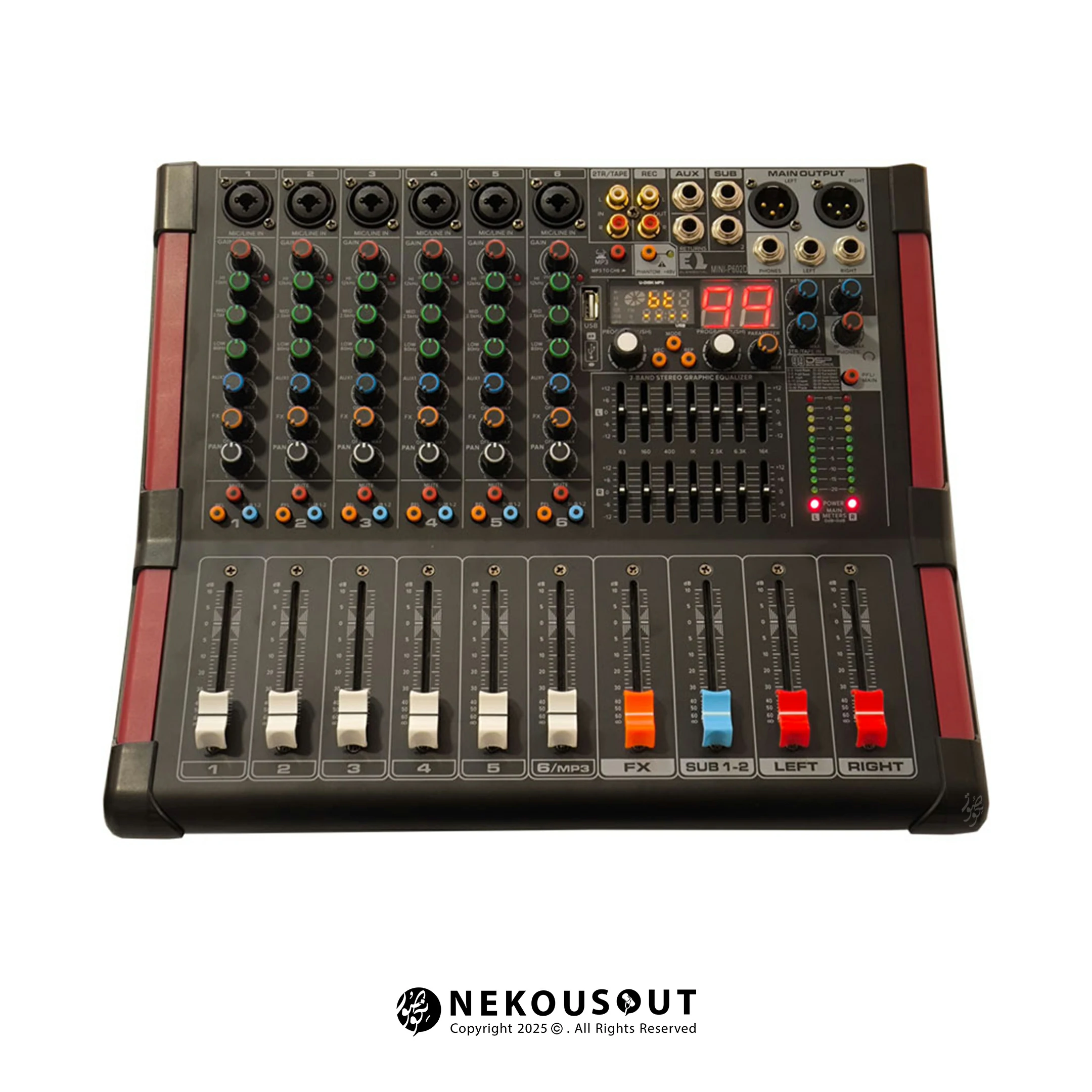 پاور میکسر المنتال Elemental MINI-P602D 1 پاور میکسر المنتال Elemental MINI-P602D