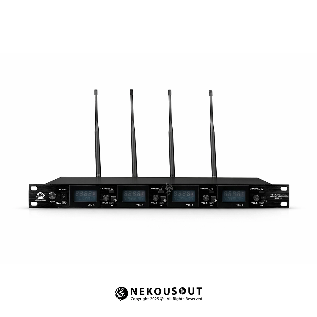 میکروفون بیسیم جاسکو Jasco 4006 2 میکروفن UHF بیسیم جاسکو 4006