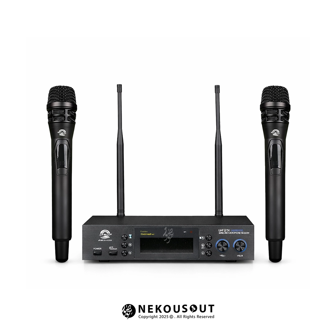 میکروفون بیسیم جاسکو Jasco 4004 2 میکروفون UHF بیسیم جاسکو 4004