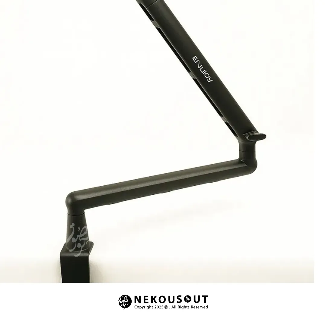 بازوی بوم میکروفون ENUJOY F-10 boom arm microphone stand 2 پایه میکروفون ENUJOY F-10 با نصب گیرهای روی میز