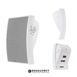 بلندگو دکوراتیو دیواری ستونی آسیا امپ PA 3G-606B سفید 40 وات