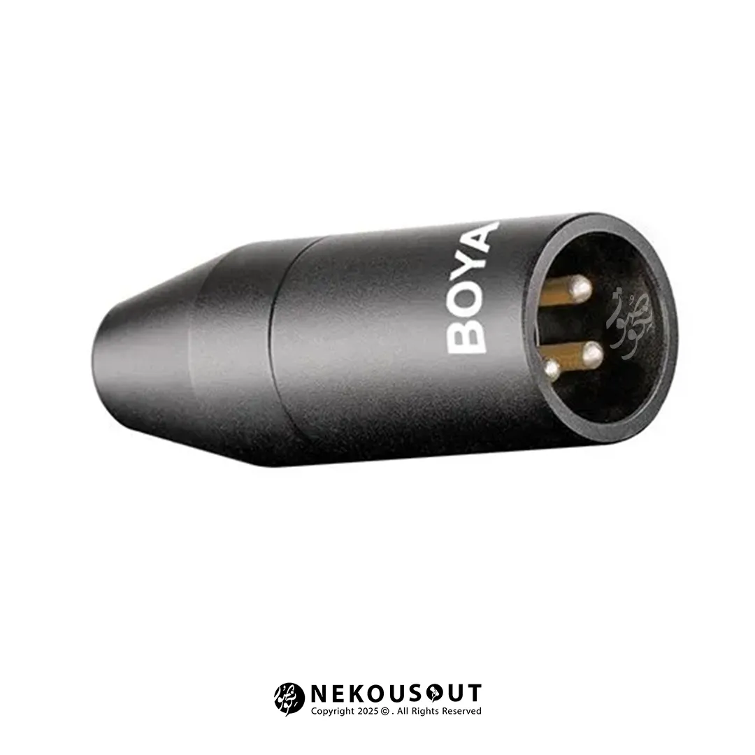 تبدیل بویا BOYA 35C-XLR 2 نمای نزدیک تبدیل مینی جک به XLR بویا مدل 35C-XLR