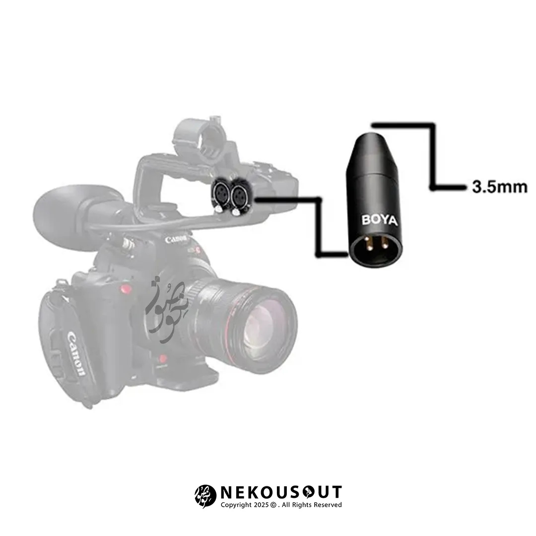 تبدیل بویا BOYA 35C-XLR 4 مبدل Boya 35C-XLR مناسب میکروفون TRS و ورودی XLR