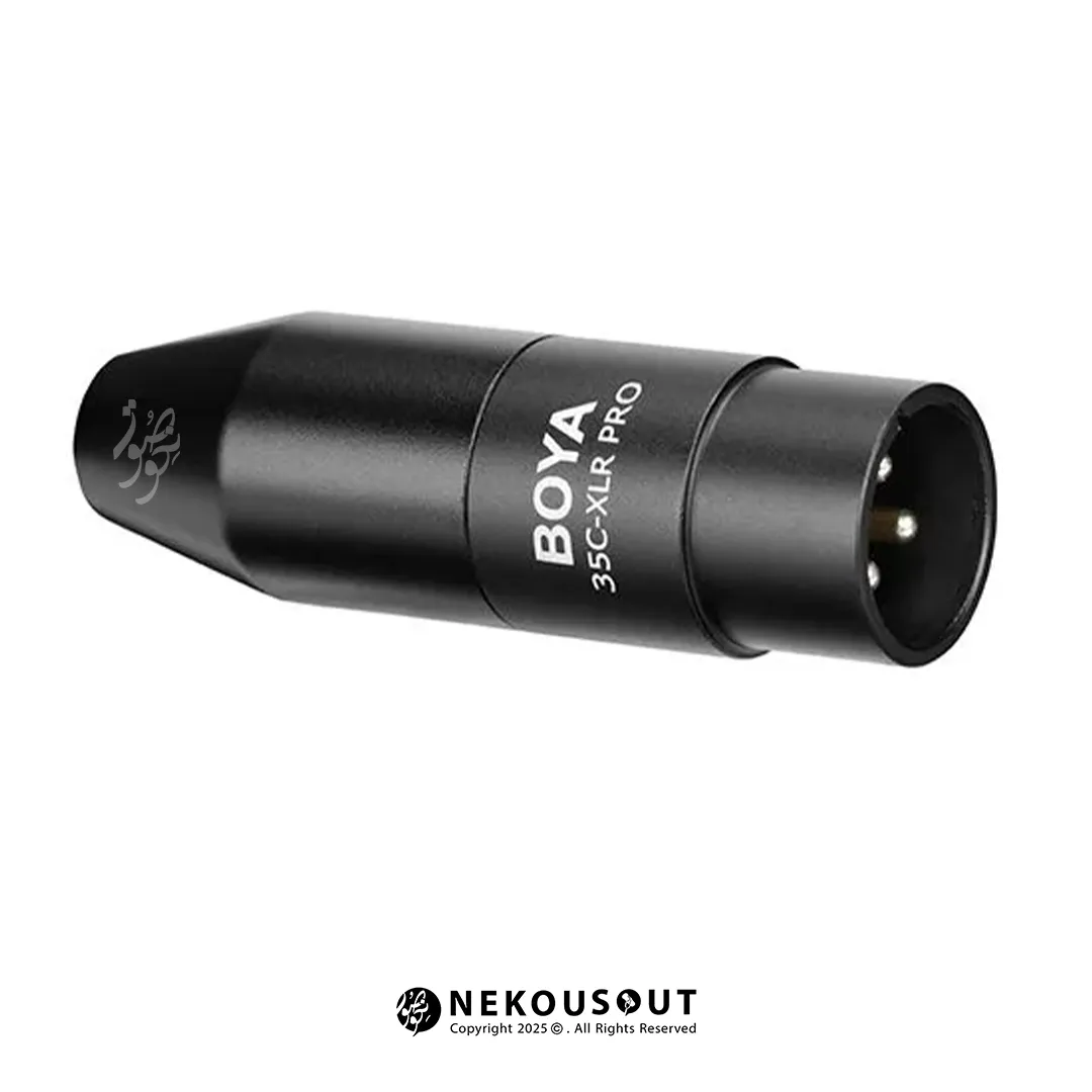 مینی جک بویا BOYA BY-35C-XLR PRO 4 مبدل بویا BY-35C-XLR PRO مناسب میکسر و رکوردر صوتی