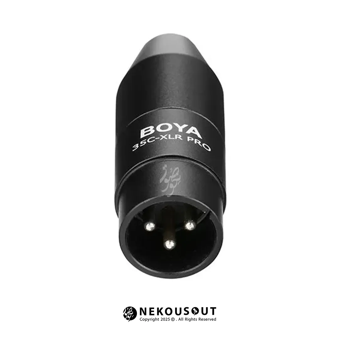 مینی جک بویا BOYA BY-35C-XLR PRO 2 کابل مبدل Boya BY-35C-XLR PRO برای اتصال میکروفون TRS به XLR