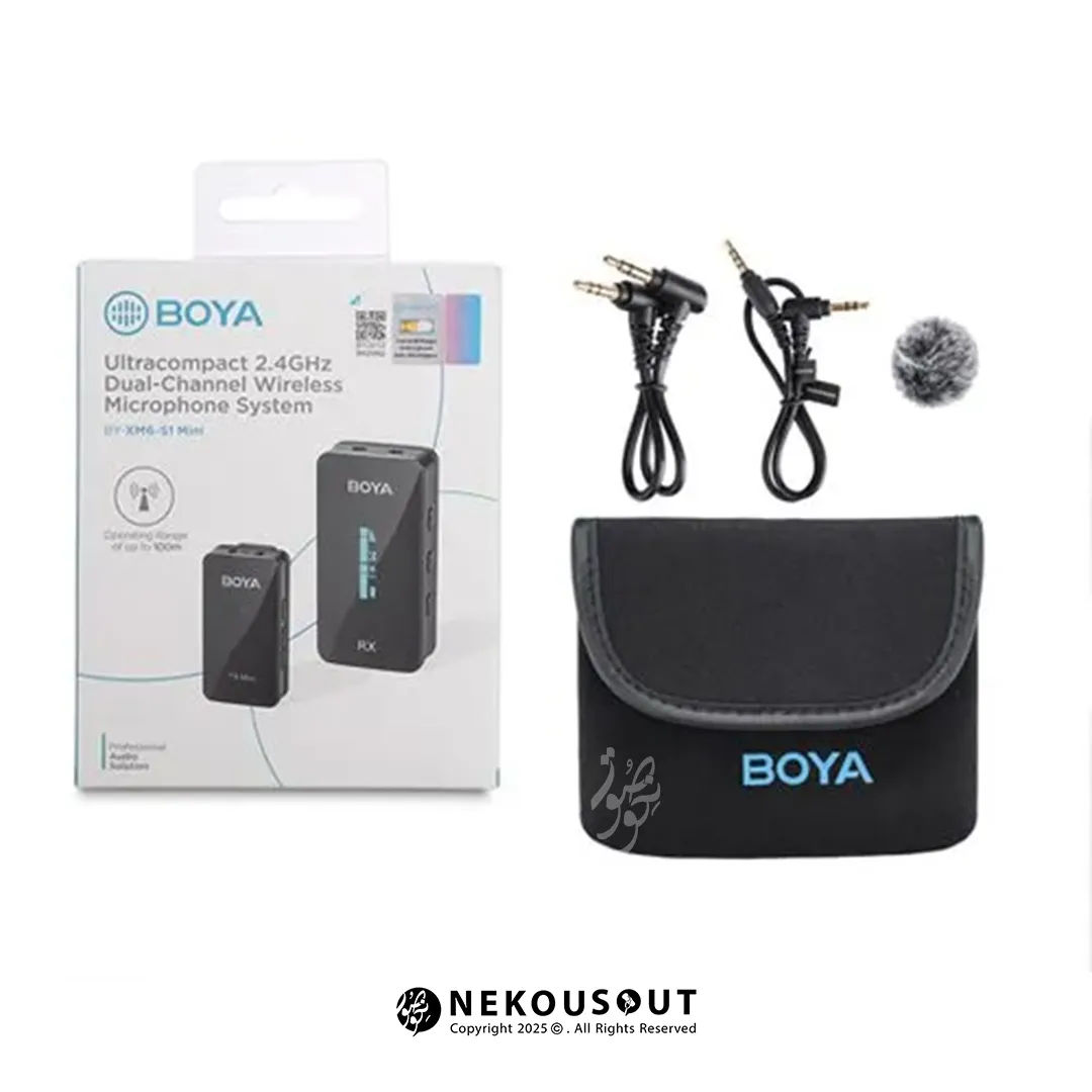 میکروفون بویا BOYA BY-XM6-S1-Mini 3 میکروفون بویا BOYA BY-XM6-S1-Mini