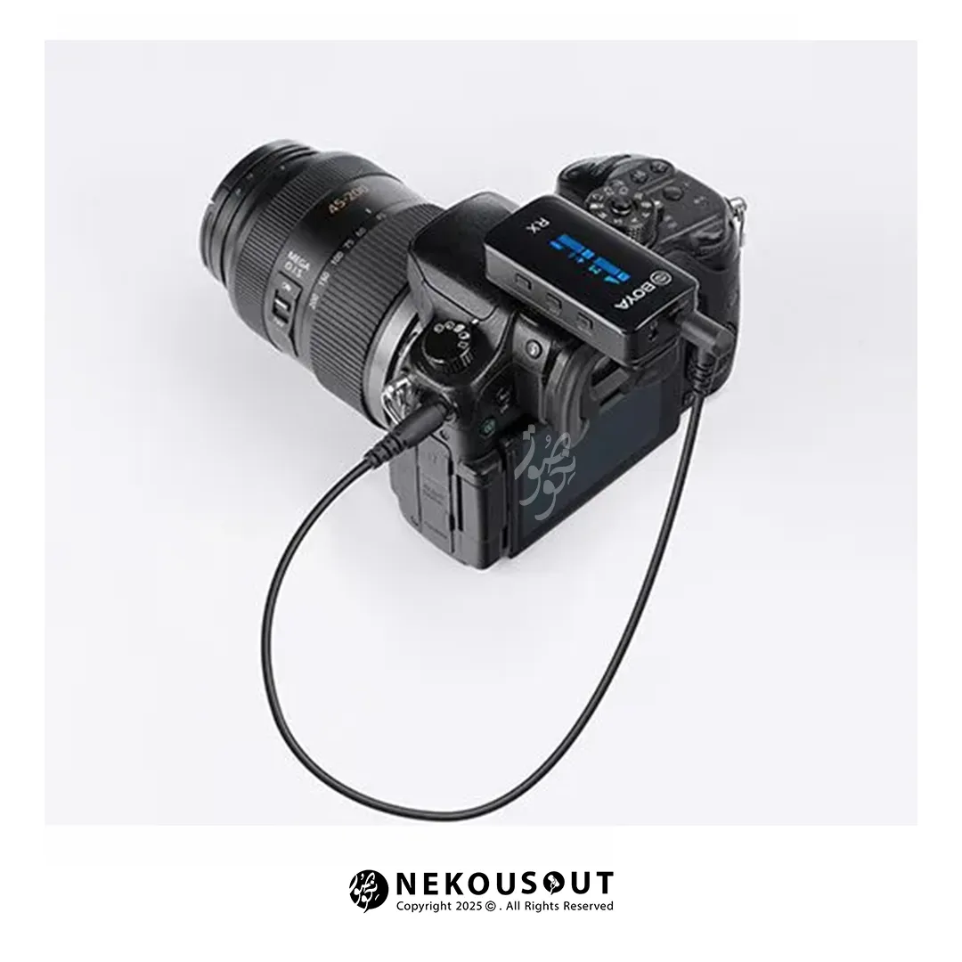 میکروفون بویا BOYA BY-XM6-S۲-Mini 4 میکروفون BOYA BY-XM6-S2 Mini با مانیتورینگ زنده