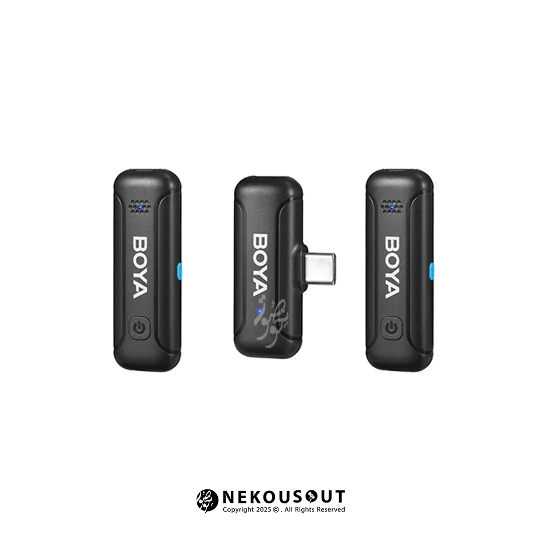 میکروفون بویا BOYA WM3T-U2 2 میکروفون یقهای بویا WM3T-U2 با اتصال USB-C