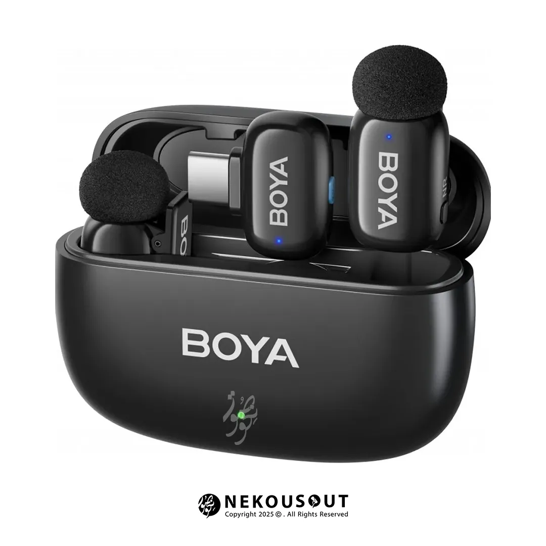میکروفون بویا مدل Boya Mini 14 1 میکروفون بیسیم Boya Mini 14 با دو فرستنده و گیرنده USB‑C