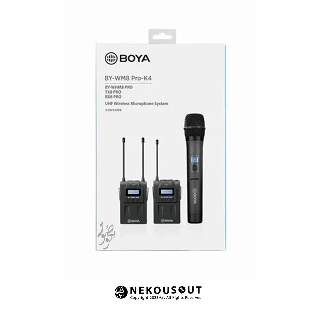 میکروفون بی سیم بویا BOYA BY-WM8PRO-K4 4 میکروفون بی سیم بویا BOYA BY-WM8PRO-K4