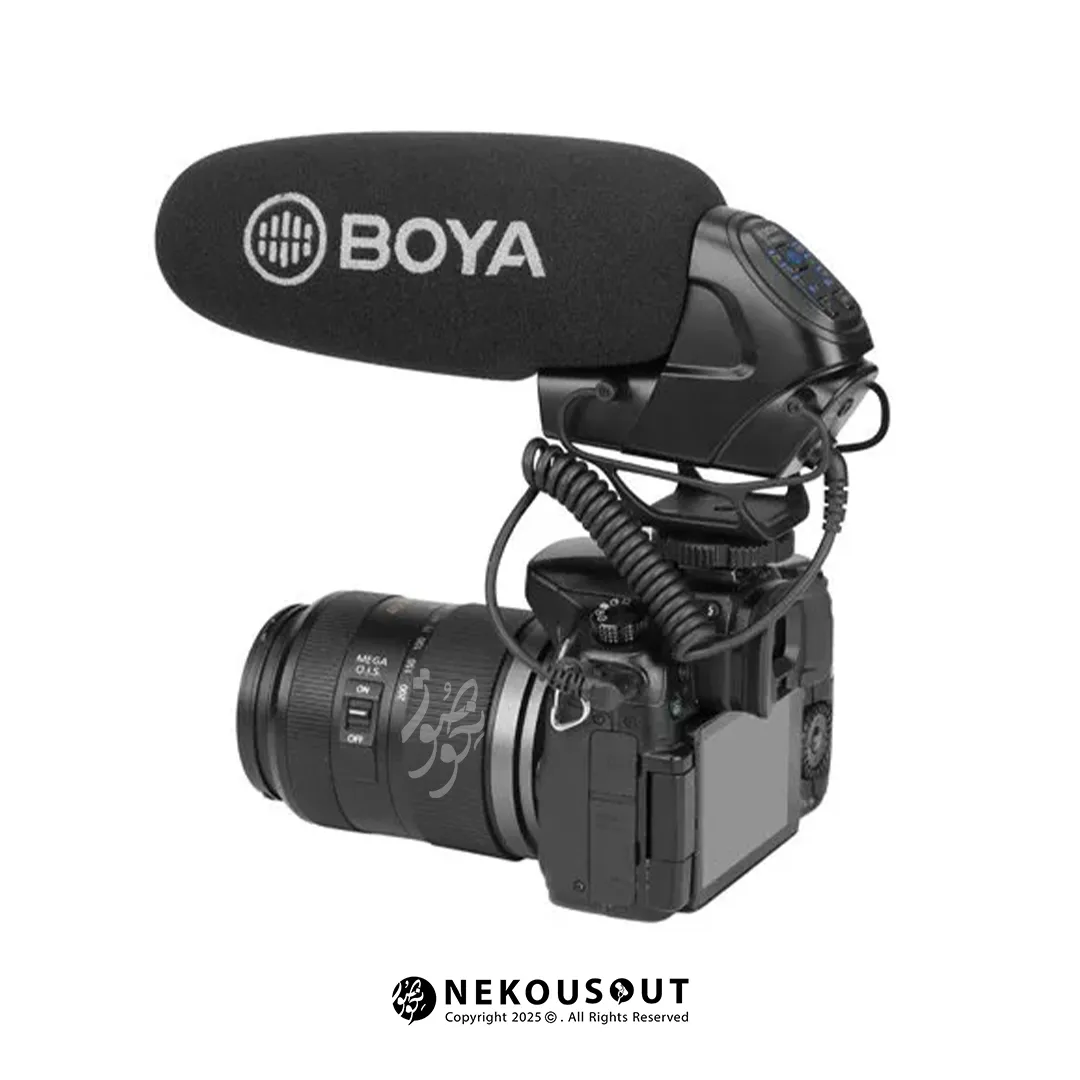 میکروفون رو دوربینی بویا BOYA BY-BM3032 1 میکروفون رو دوربینی بویا BOYA BY-BM3032 با طراحی شاتگان