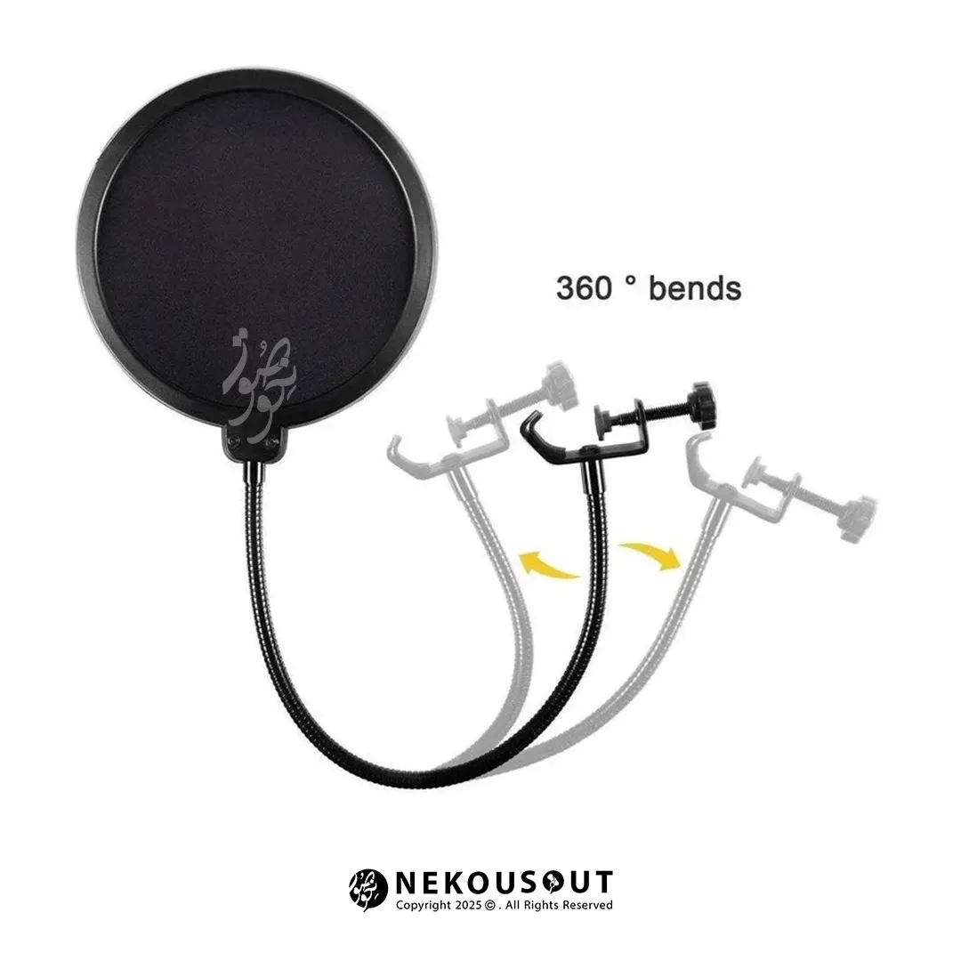 پاپ فیلتر میکروفن بویا BOYA POP MS Fiter Microphone 4 پاپ فیلتر میکروفن بویا BOYA POP MS Fiter Microphone