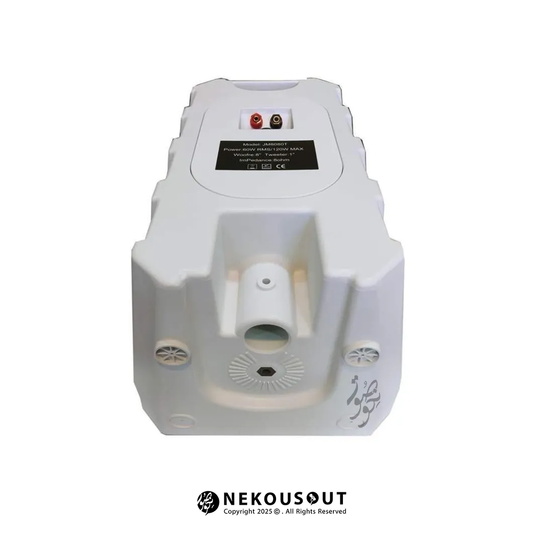اسپیکر دکوراتیو جی تی آر JTR JM5050T 2 طراحی زیبا و ابعاد جمعوجور بلندگو مدل JTR JM5050T در رنگ مشکی