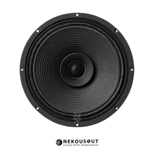 بلندگوی خام ۱۲ اینچ ام پرو مدل SF12400 - نمای کامل فریم استیل آبی متالیک و دیافراگم کاغذی