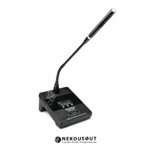 میکروفن رومیزی بی سیم ام پرو مدل DM-930W - نمای کامل گیرنده روی میز به همراه گردن انعطاف پذیر
