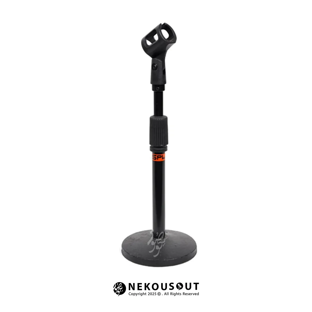 پایه میکروفن رومیزی دو تیکه اس پی ال SPL SP-R1 2 پایه میکروفون رومیزی قابل تنظیم ۴۰ سانتیمتری مدل اس پی ال SP-R1