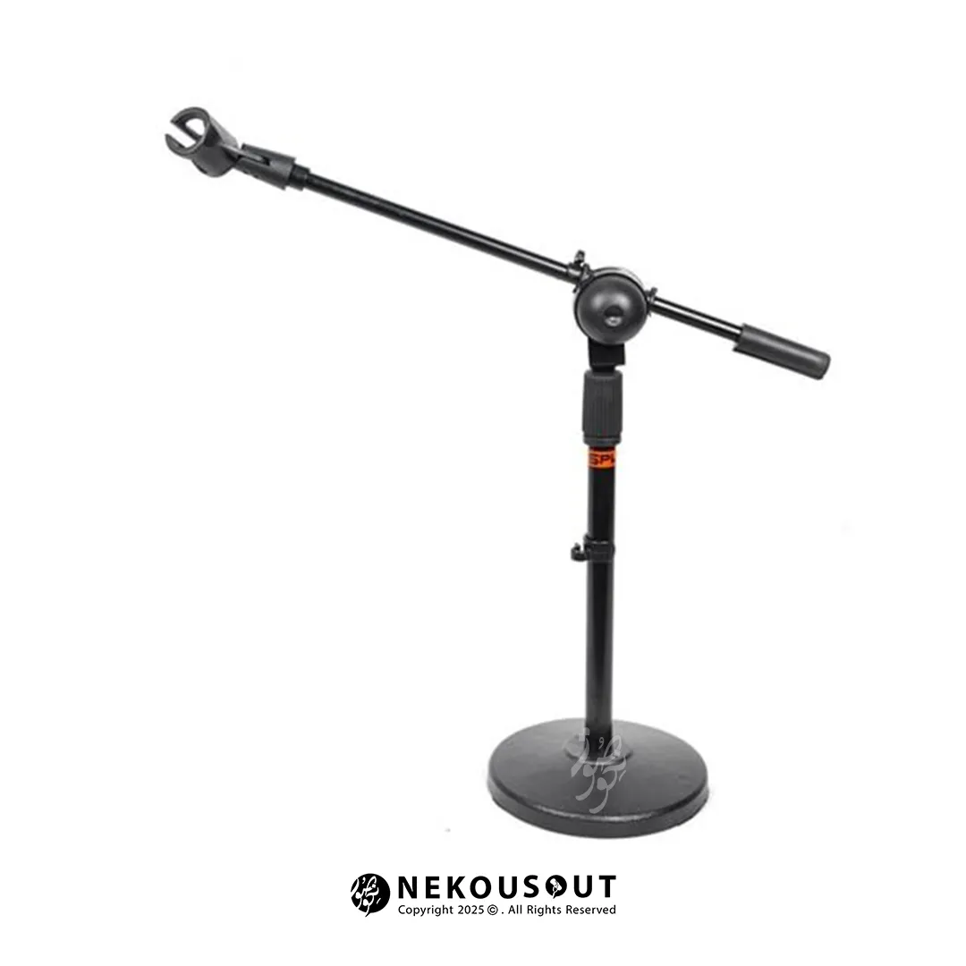پایه میکروفن کفی چدنی کوتاه اس پی ال SPL SP-K1 3 پایه میکروفن قابل تنظیم ۵۰ تا ۹۰ سانتیمتر SPL SP-K1 با رنگ کورهای