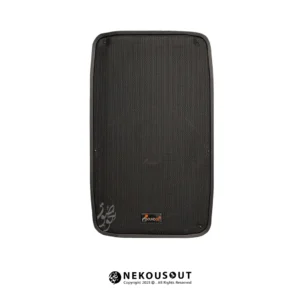 نمای کامل اسپیکر پسیو ساندکو مدل PD800P با توری مشکی، کابینت ABS و دستگیره حمل