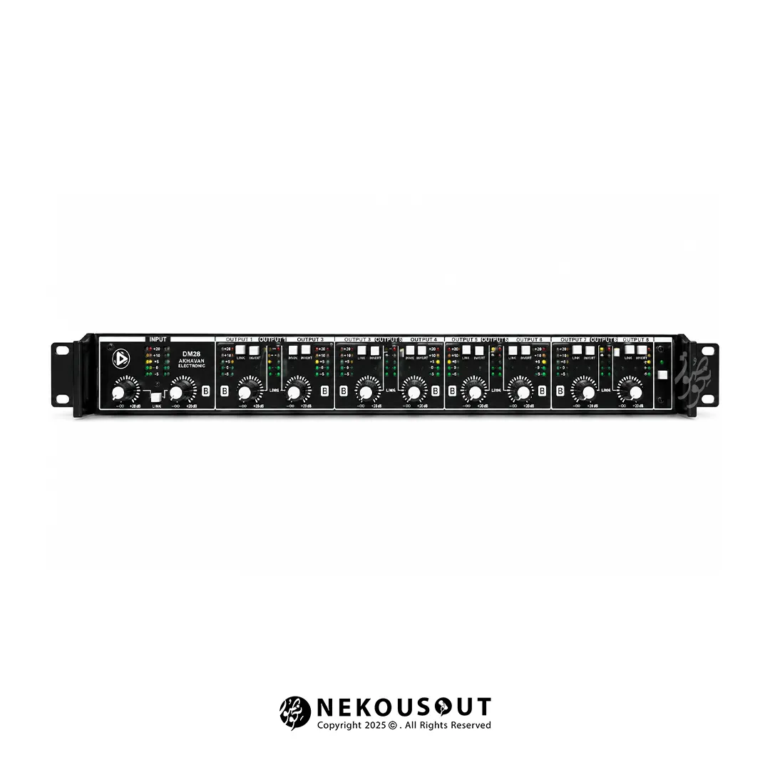 دیستربیوتر اخوان Akhavan Electronic DM28 1 دیستربیوتر اخوان Akhavan Electronic DM28 دو ورودی هشت خروجی